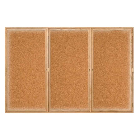 United Visual Products Open Faced Traditional Corkboard, 24x18" UV640A-BRONZE-FORBO